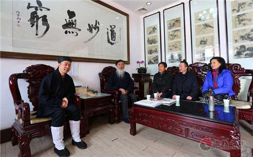 陕西道协胡诚林会长戊戌年前拜望任法融道长等老前辈