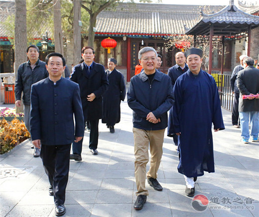 陕西省政协副主席祝列克莅临西安八仙宫视察调研