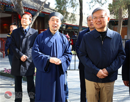 陕西省政协副主席祝列克莅临西安八仙宫视察调研