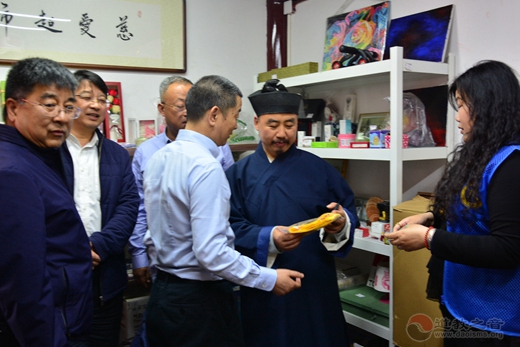中国道教协会副会长张诚达一行赴上海参访交流