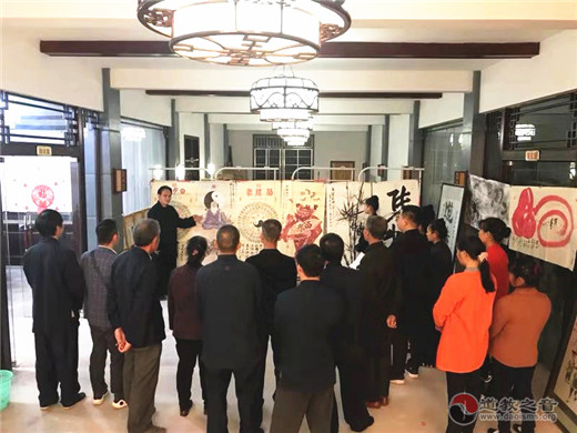 广西桂平三清观举办纪念改革开放40周年书画展