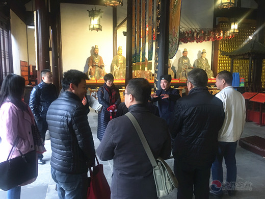 广州市宗教参访团一行参访苏州城隍庙-道音文化