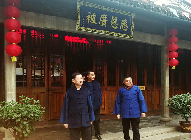上海市道协会长吉宏忠道长一行节前走访上海宫观