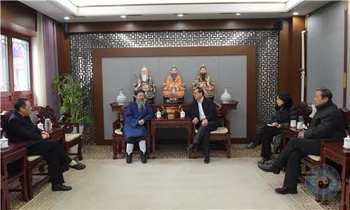 全国政协副秘书长郭军、“中宗和”副秘书长高叶一行走访中国道教协会