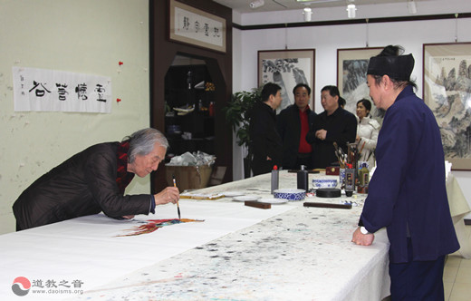 北京西城区举办道教代表人士庆祝建国七十周年书画笔会 