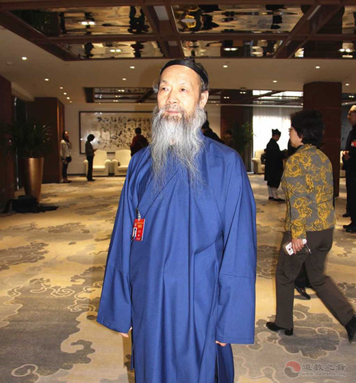全国政协常务委员、中国道教协会会长李光富道长（民族报宗教周刊吴艳拍摄）