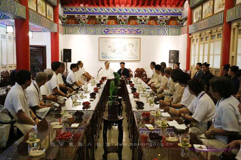 香港蓬瀛仙馆、马来西亚北海斗母宫一行参访西安八仙宫-道音文化