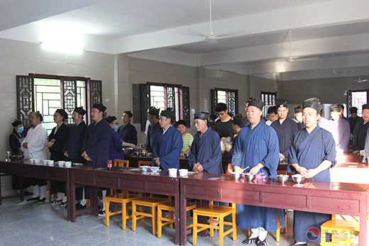 湖北省道教协会己亥年全真派道士冠巾活动在蕲春普阳观举行-道音文化
