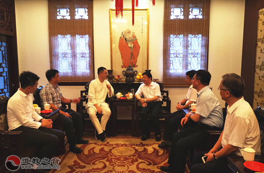 海安市委书记顾国标一行到上海城隍庙参访交流-道音文化