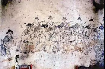 福州龙峰泰山庙内的“十府两州都城隍”壁画