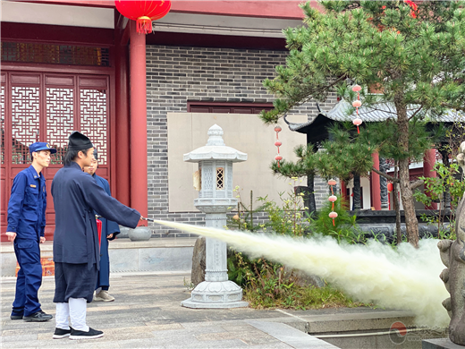浙江道教学院师生进行消防安全学习-道音文化