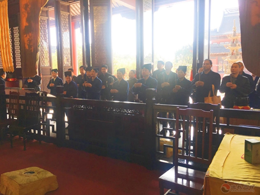 上海青浦区道教协会参访团一行参访常熟真武观-道音文化