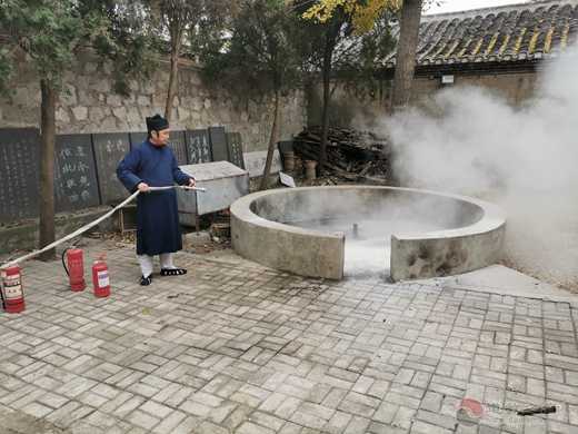 蚌埠市涂山禹王宫开展“冬季防火演练活动”-道音文化