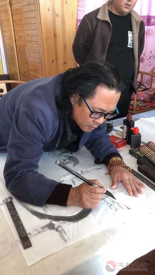 临清市皇殿岗玉皇庙举办迎新春爱国爱教书画笔会活动-道音文化