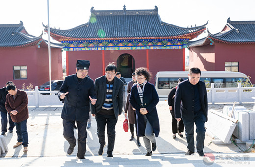 南京市秦淮区人大副主任一行视察方山洞玄观-道音文化