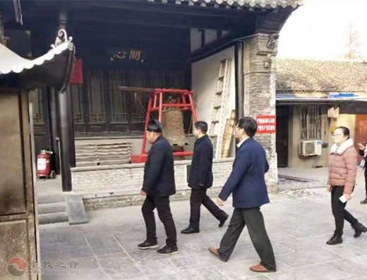 江苏省淮安市淮安区委常委、统战部长一行莅临淮安东岳庙调研-道音文化