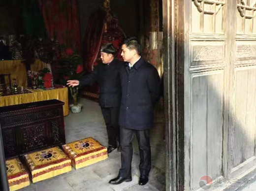 江苏省淮安市淮安区委常委、统战部长一行莅临淮安东岳庙调研-道音文化