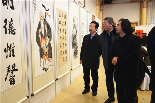 北京道家书画委员会、北京京华蓝天书画院举行2019年会暨庆祝新中国成立70周年书画展-道音文化