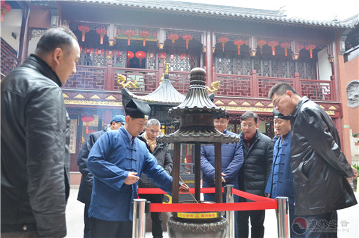 上海市黄浦区委常委、统战部部长沈权检查上海白云观春节消防安全工作-道音文化