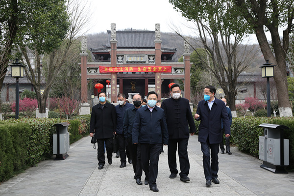 镇江市民宗局赴句容市调研第五届国际道教论坛主体项目复工、安全生产工作-道音文化