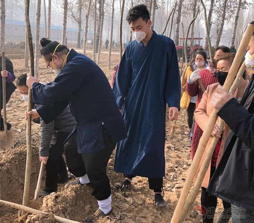 河北省大名县道教界响应县委统战部号召踊跃参加植树活动-道音文化