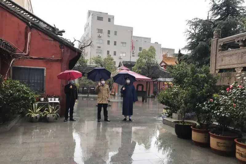 上海市松江区委统战部部长赴区道教协会调研疫情防控工作-道音文化