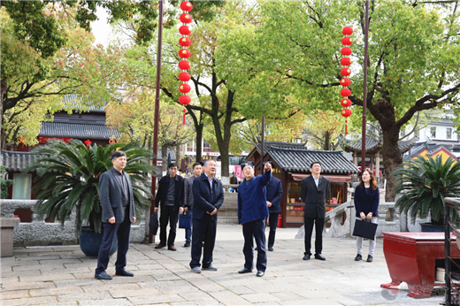 苏州市人大常委会副主任王鸿声调研玄妙观-道音文化