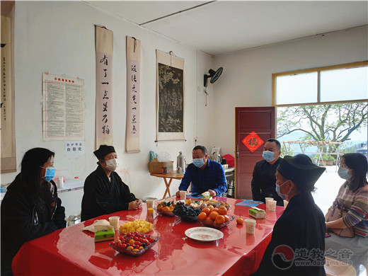 湖南省道协会长黄至安方丈慰问基层道协宫观-道音文化