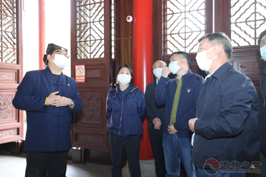江苏省民宗委消防安全督查组一行检查昆山石牌东岳庙-道音文化