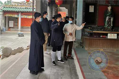 广东省道教协会负责人赴各市道教活动场所检查疫情防控工作-道音文化