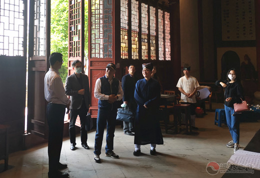 常州市武进区政协副主席单骏初调研白龙观-道音文化