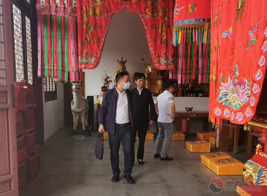 江苏省常州市民宗局副局长徐文河视察将军观安全工作-道音文化