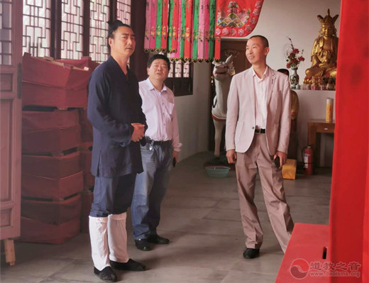 江苏省常州市民宗局副局长徐文河视察将军观安全工作-道音文化