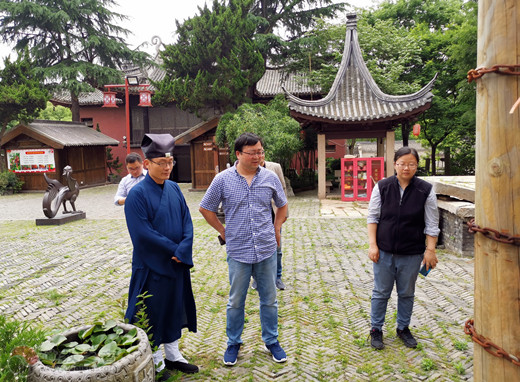 常州市文化广电和旅游局督查白龙观文物保护工作-道音文化
