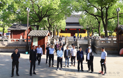 江苏省淮安市民宗系统干部调研苏州玄妙观-道音文化