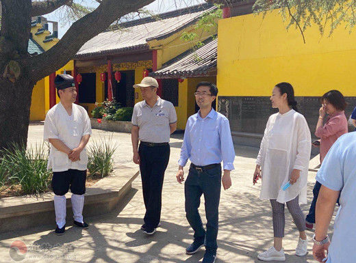 江苏省民宗委携省道协领导督查常州新北区道教场所安全工作-道音文化