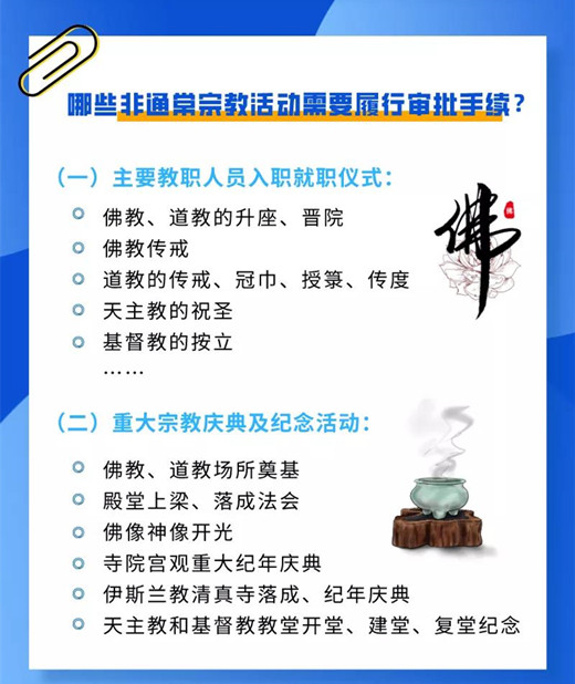 一图读懂《浙江省非通常宗教活动管理办法》-道音文化