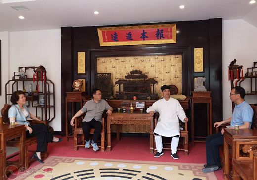 陕西省汉中市政协党组书记严维佳一行视察市道协青龙观-道音文化
