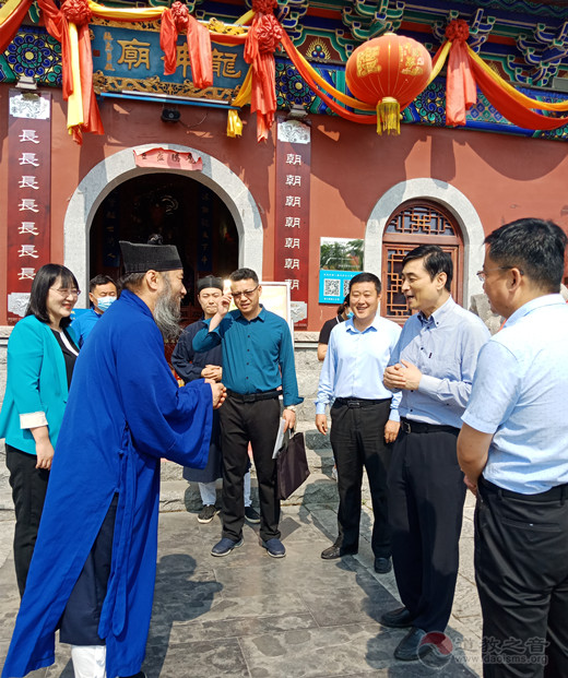 日照市委统战部副部长周全检查日照龙神庙工作-道音文化