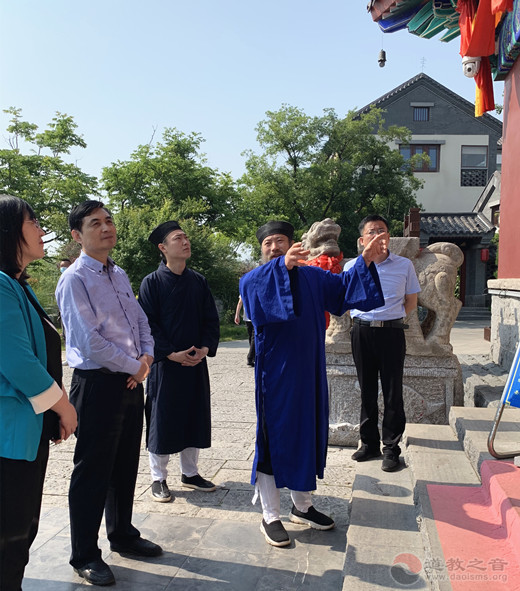 日照市委统战部副部长周全检查日照龙神庙工作-道音文化