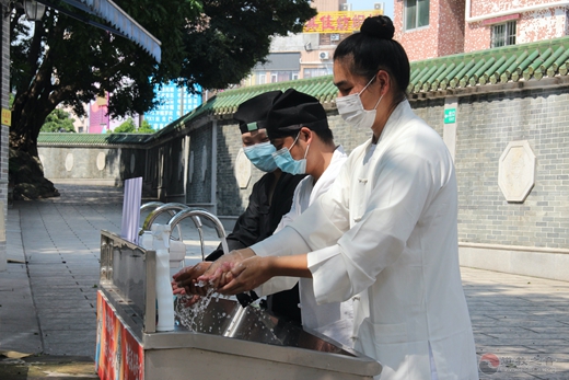 广州道教纯阳观认真做好常态化疫情防控期间场所有序恢复限流开放准备工作-道音文化