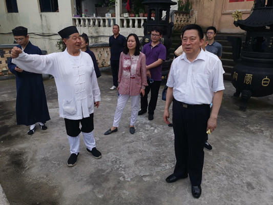 江苏省无锡市委常委、统战部长陈德荣调研宗教活动场所“四进”工作-道音文化