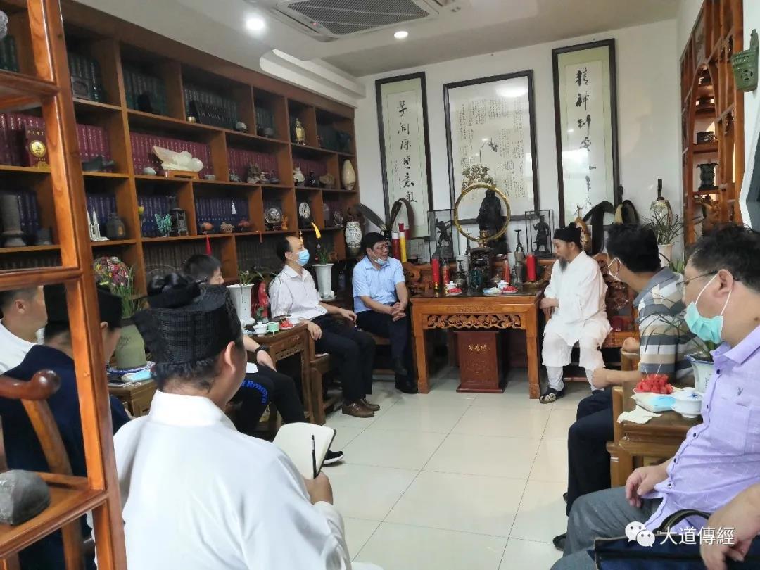湖北省民宗委民族二处处长到武汉大道观调研-道音文化