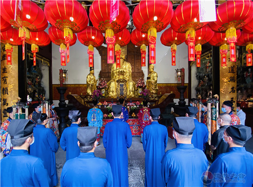 上海道教界庄严举行纪念中国人民抗日战争胜利75周年和平祈祷法会