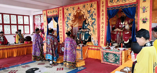 秦皇岛天马山玄真观举行纪念抗战胜利75周年祈祷法会