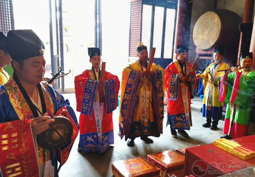 江苏省常州白龙观举行纪念抗战胜利75周年和平祈祷法会活动