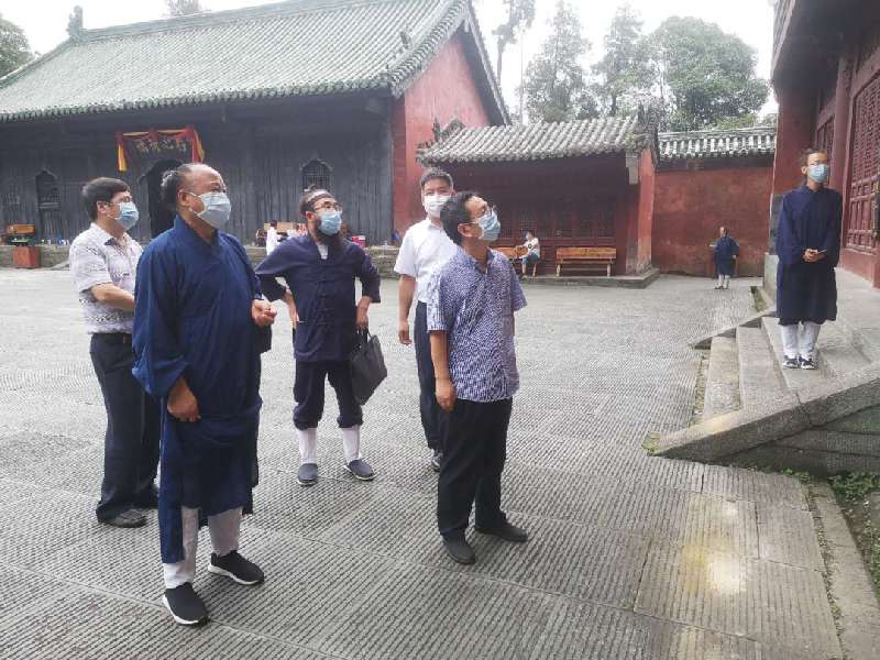 湖北省民宗委副主任朱思林调研指导武当山道协常态化疫情防控和安全工作-道音文化