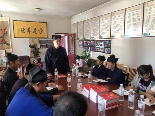 保定市竞秀区龙母宫开展爱国主义教育暨讲经解经、“双创四进”培训会-道音文化