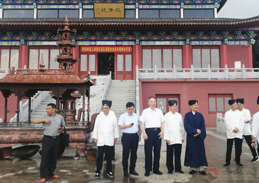 上海市浦东新区道协一行来江苏省参访交流