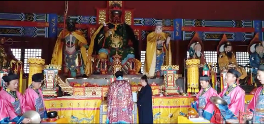 “庆祝国庆 祈福中秋”徐州市铜山关帝庙举行升国旗仪式及系列祈福活动